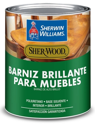 BARNIZ BASE SOLVENTE POLIURETANO PARA MUEBLES MADERA PARA USO INTERIOR TRANSPARENTE BRILLANTE