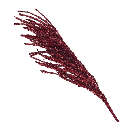 RAMA NAVIDAD ROJO CON BRILLO 90 cm x 7 cm