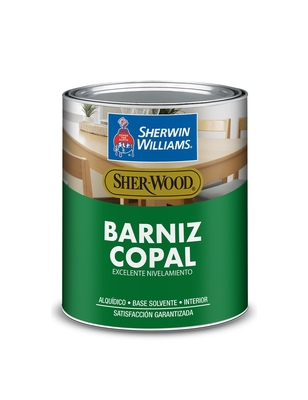 BARNIZ BASE SOLVENTE PARA MADERA PARA USO INTERIOR TRANSPARENTE SATINADO COPAL