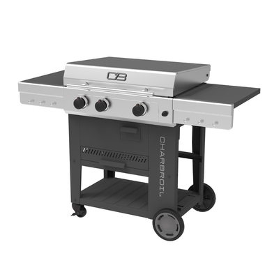 BARBACOA DE GAS CON RODOS 3 QUEMADORES + DOS LATERALES
