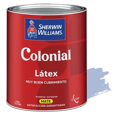 PINTURA LATEX PARA USO EXTERIOR / INTERIOR BABY BLUE COLONIAL LATEX MATE