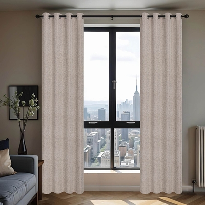 CORTINA PARA SALA 140 cm x 229 cm TAUPE DALMA BLACKOUT
