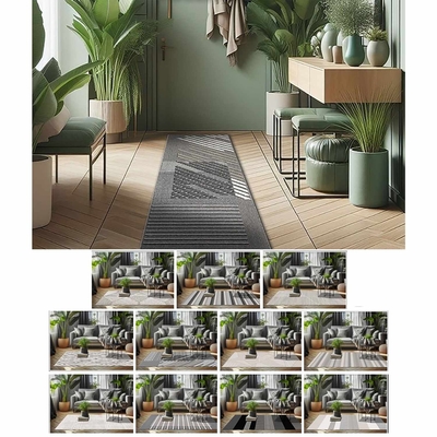 ALFOMBRA PARA SALA 180 cm x 50 cm GRIS SURTIDO