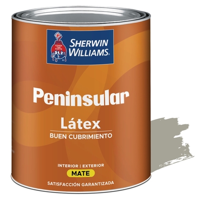 PINTURA LATEX PARA USO EXTERIOR / INTERIOR GRIS CONCRETO PENINSULAR LATEX MATE