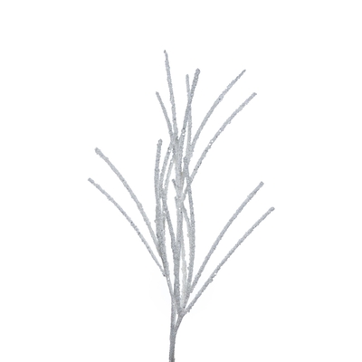 RAMA NAVIDAD BLANCO CON BRILLO 74 cm x 30 cm