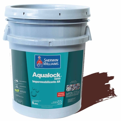 IMPERMEABILIZANTE Y TERMOREFLECTANTE PARA TECHO LOSAS Y PAREDES ROJO AQUALOCK 6000 AR
