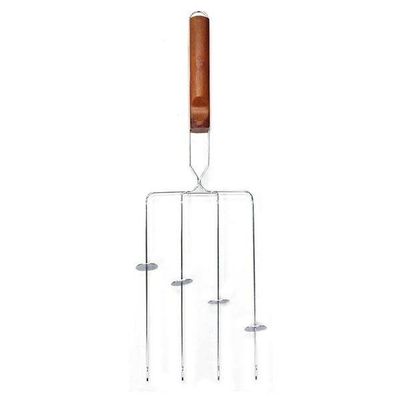 PALILLO PINCHO PARA BARBACOA METAL CROMADO 18 cm x 3.81 cm x 50.5 cm