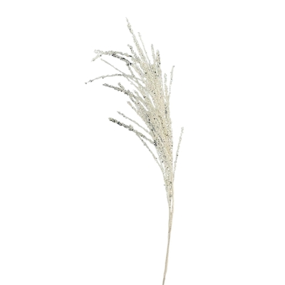 RAMA NAVIDAD BLANCO CON BRILLO 90 cm x 7 cm