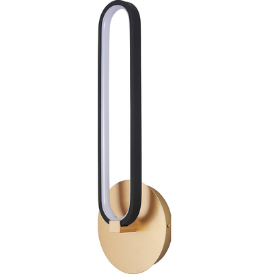LAMPARA APLIQUE PARED LED 1 LUZ CALIDA DISEÑO ARO