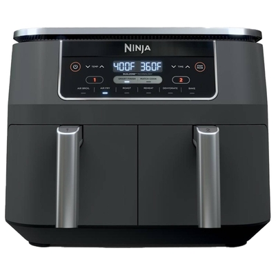 FREIDORA DE AIRE 7.5 L METAL NEGRO 2 CANASTAS