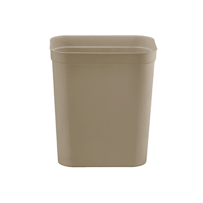 PAPELERO 10 L PLASTICO CAFE CLARO RECTANGULAR