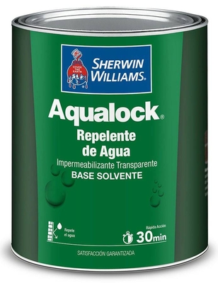 IMPERMEABILIZANTE REPELENTE DE AGUA BASE SOLVENTE PARA PAREDES Y MUROS TRANSPARENTE AQUALOCK
