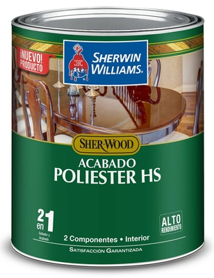 BARNIZ POLIESTER HS PARA MADERA PARA USO INTERIOR TRANSPARENTE SATINADO