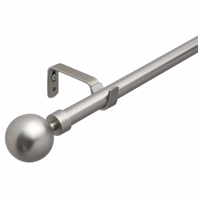 GALERIA DECORATIVA 19 mm x 210 cm - 385 cm METAL NIQUEL MATE BALL
