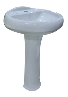 LAVABO CON PEDESTAL BLANCO SIBILA SIN FONTANERIA