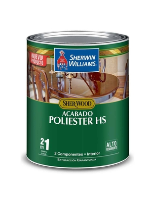 BARNIZ POLIESTER HS PARA MADERA PARA USO INTERIOR TRANSPARENTE SATINADO