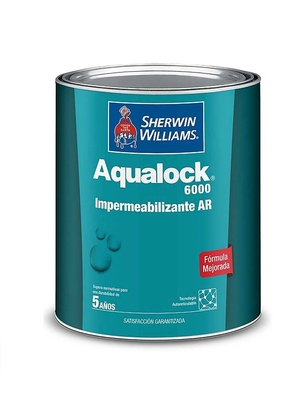 IMPERMEABILIZANTE Y TERMOREFLECTANTE PARA TECHO LOSAS Y PAREDES VERDE AQUALOCK 6000 AR