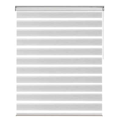 CORTINA ROLLER ZEBRA 160 cm/156 cm x 160 cm POLIESTER GRIS NIGHT&DAY