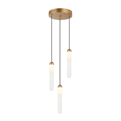 LAMPARA PENDANT LED 10 W LUZ CALIDA DISEÑO CILINDRO