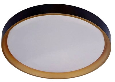 LAMPARA PLAFON LED 36 W LUZ CALIDA - NEUTRA - FRIA METAL DORADO