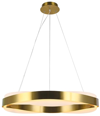 LAMPARA PENDANT LED 1 LUZ 60 W SMART LUZ CALIDA ARO DORADO