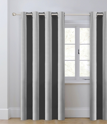 CORTINA PARA SALA 140 cm x 229 cm GRIS MANDY BLACKOUT