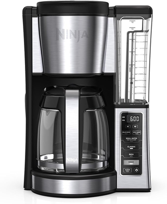 CAFETERA PROGRAMABLE 2 839 mL (12 tz) CON JARRA VIDRIO NEGRO-CROMADO