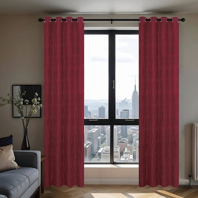 CORTINA PARA SALA 140 cm x 229 cm ROJO ORION BLACKOUT