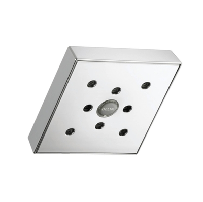CABEZA DE DUCHA 15.24 cm (6 in) PLASTICO CROMADO CUADRADO H2O KINETIC