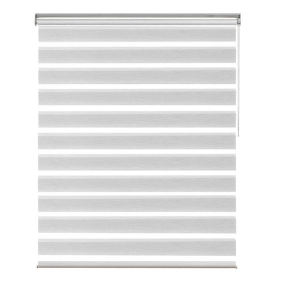 CORTINA ROLLER ZEBRA 120 cm/116 cm x 160 cm POLIESTER GRIS NIGHT&DAY