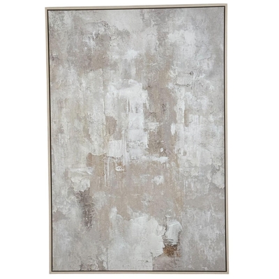 CUADRO DECORATIVO 122.6 cm x 82.6 cm GRIS-BLANCO ABSTRACTO