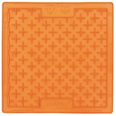 PLATO FLEXIBLE PARA PERRO 23 cm x 20 cm CAUCHO ANARANJADO ALIMENTACION LENTA