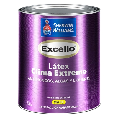 PINTURA LATEX CLIMA EXTREMO PARA USO EXTERIOR / INTERIOR BLANCO EXCELLO LATEX