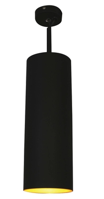 LÁMPARA PENDANT 1 LUZ E27 CILINDRO NEGRO