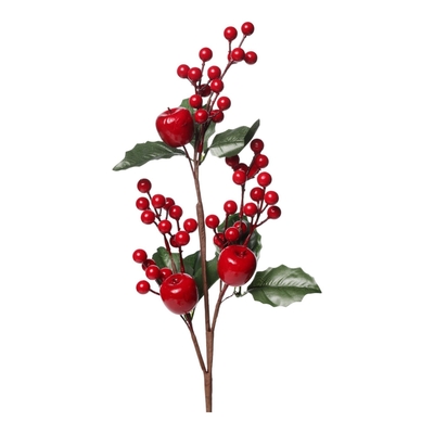 RAMA NAVIDAD CEREZA ROJO-VERDE 68 cm x 16 cm