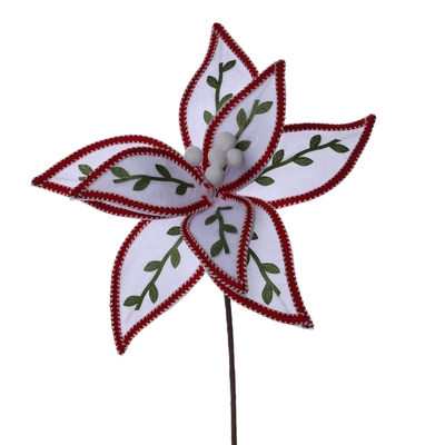 PASCUA NAVIDAD 28 cm BLANCO-ROJO-VERDE