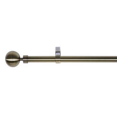 GALERIA DECORATIVA 19 mm x 120 cm - 210 cm METAL LATON ANTIGUO CABEZA REDONDA BALL