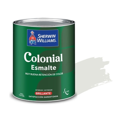 PINTURA ESMALTE PARA USO EXTERIOR / INTERIOR BLANCO BRILLANTE COLONIAL ESMALTE