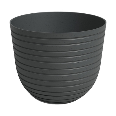 MACETA 40 cm x 33.2 cm PLASTICO ANTRACITA HAVANA H