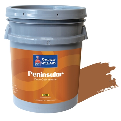 PINTURA LATEX PARA USO EXTERIOR / INTERIOR CAFE OXIDO PENINSULAR LATEX MATE