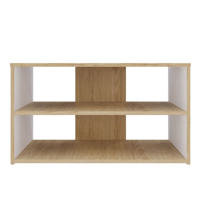ZAPATERA 42 cm x 74 cm x 32 cm AGLOMERADO RECUBIERTO EN MELAMINA ROVERE 2 NIVELES BEHOME