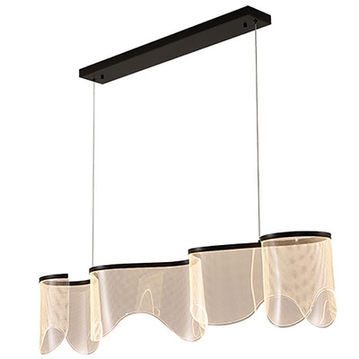 LAMPARA PENDANT INTERIOR LED 25 W 1 680 lm LUZ CALIDA-NEUTRA-BLANCA ACABADO NEGRO