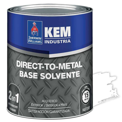 ANTICORROSIVO BASE SOLVENTE PARA METAL MATE DIRECT TO METAL KEM DTM