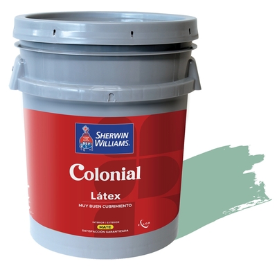 PINTURA LATEX PARA USO EXTERIOR / INTERIOR TURQUESA COLONIAL LATEX