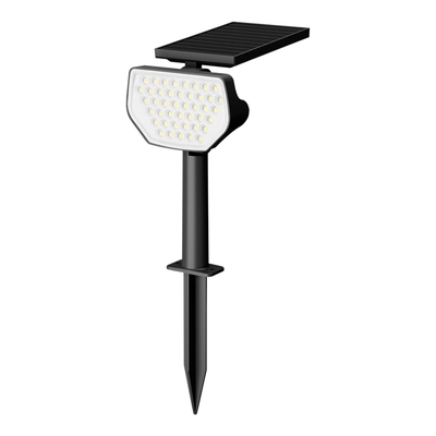 LAMPARA ESTACA EXTERIOR SOLAR LED 0.9 W NEGRO IP65