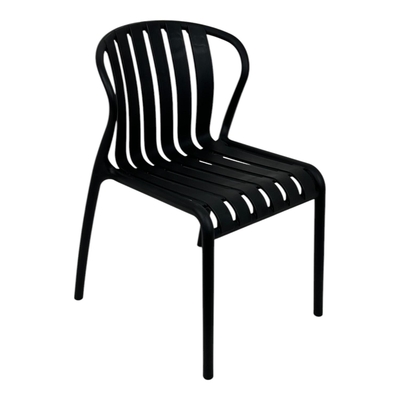 SILLA PLASTICO 79 cm x 53 cm NEGRO SIN BRAZO