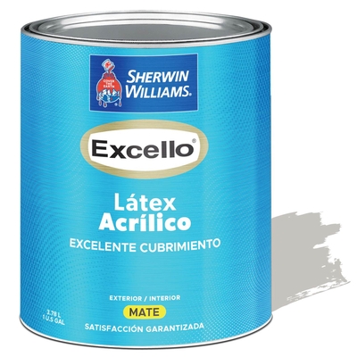 PINTURA LATEX PARA USO EXTERIOR / INTERIOR GRIS PERLA EXCELLO LATEX