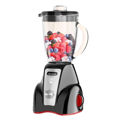 LICUADORA INALAMBRICA 2 VELOCIDADES VASO DE VIDRIO 1.5 L CON BASE COLOR NEGRO