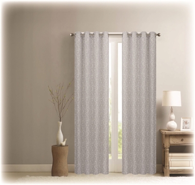 CORTINA PARA SALA 140 cm x 229 cm BEIGE JOANIE JACQUARD