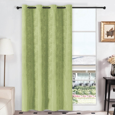 CORTINA PARA SALA 140 cm x 229 cm VERDE CLARO RODANO BLACKOUT
